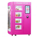 Coin Bill Card Operated Flower Vending Machine 240V With 48 Bouquets for sale