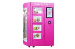 China Coin Bill Card Operated Flower Vending Machine 240V With 48 Bouquets supplier