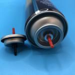 Normal Temperature Gas Lighter Refill Valve with Mounting Cup Down Dimples