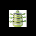 Bakelite Handle Aluminium Stock Pot With Clear Lid 2.0mm Thickness for sale