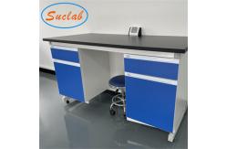 China Blue Practical Lab Workstation Bench , Multifunctional Lab Working Table supplier