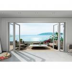 Bifold Folding Window Doors Aluminum Alloy Vinyl OEM for sale