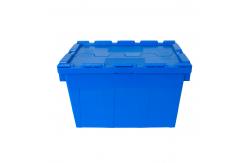 China Stackable Nestable Vented Attached Lid Plastic Moving Box for Logistic Transport supplier