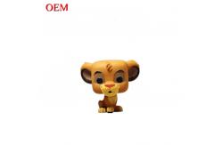 China 3D Cartoon Pop Lion Statue Animated Plastic Animal Model Toy supplier