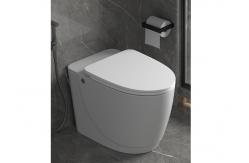 China Modern Advanced Foot Sensor Intelligent Water Closet White Ceramic Bathroom supplier
