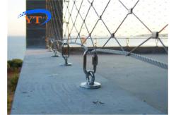 China Flexible Stainless Steel Ferrule Rope Mesh Architectural Rhombus Webnet supplier