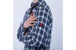 China Twill 3 / 1 Weave Fire Retardant Work Shirt Long Sleeve Button Up supplier