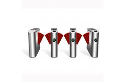 China Anti Pinch Turnstile Flap Barrier Gate Stainless Steel SUS304 Train Station Turnstiles supplier