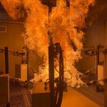 ISO 13506 ASTM F 1930 Protective Clothing Tester Burning Dummy Tester For Personal Protect Equipment for sale