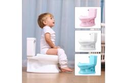 China Custom Logo Print Blue Baby Potty Toilet with EN71 Certified Materials supplier