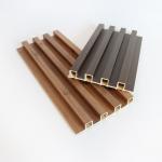 Fluted Interior WPC Wall Panel Indoor Decor Wood Plastic Composite PVC Coating Cladding for sale