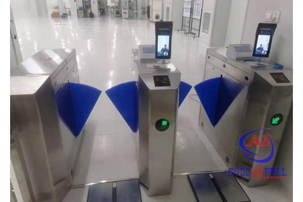 Lobby Access Control Waist Height Turnstile Clear Wings Optical Turnstile Manufacturers