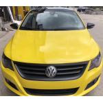 Air Release Sunflower Yellow High Gloss Car Wrap Film Slidable for sale