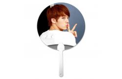 China Custom Lenticular Animation KPOP Flip 3d Hand Fan supplier
