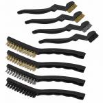 Nylon Copper Stainless Steel Wire Brush Curved Handle For Rust Removal for sale
