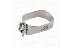China MFDS Metal Dental Preformed Molar Bands With Roth Buccal Tube Customized supplier