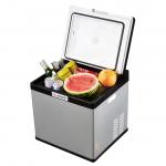28L Portable Car Cooler Fridge With Trolley Handle And Anti - Vibration Design for sale