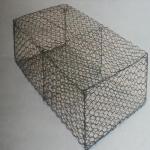 Galvanized 2x1x1m 3mm Triple Twisted Wire Mesh Gabion for sale
