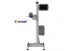 China Fiber Fly Laser Marking Machine For Black HDPE Pipe supplier