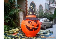 China inflatable Halloween carton mdoel character pumpkin inflatable model supplier