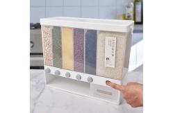 China 6 Grids Plastic Cereal Storage Box for Kitchen Food supplier