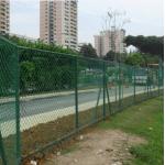6x6 Galvanized Steel 2.0mm Pvc Coated Chain Link Fence For Posts Farm for sale