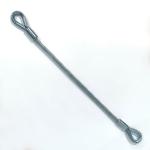 Outdoor Use Stainless Steel Coated PVC Tether Lanyard Kit With Hook End for sale