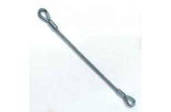 China Outdoor Use Stainless Steel Coated PVC Tether Lanyard Kit With Hook End supplier