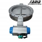 Pneumatic Control Flange Butterfly Valve Flange End for sale