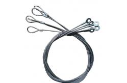 China Stainless Steel Cable Lanyard Plastic Coated With Loop And Eyelet Terminal Ends supplier