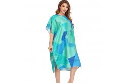 China Customized Printing Changing Surf Poncho Swim Robe Quick Dry Microfiber Hooded Beach Towel supplier