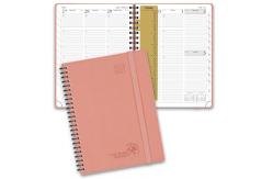 China Weekly Planner 2023-2023 Pink Academic Planner With Hourly Timetable And Plastic Ruler supplier