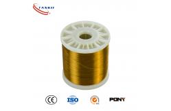 China Enameled Ni80Cr20 wire 0.015mm with good insulation performance supplier