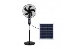 China 16'' Rechargeable Solar Powered Stand Fan With 25W Power And 20W Polysilicon Panel supplier