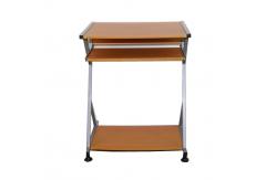 China Economic Student Home Office Computer Desk Walnut With Slidable Keyboard Shelf supplier