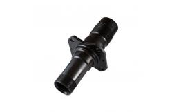 China Black Aluminum Knurled Tube Polished  Anodizing CNC Turned Components supplier