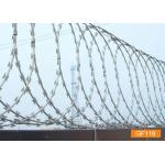 BTO-22 Galvanized Razor Wire Coils Concertina Barbed Wire for sale