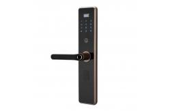 China Keyless Swipe Card Fingerprint 70mm Smart Electronic Lock 8 AA batteries supplier