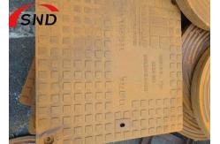 China Square Ductile Iron Manhole Cover With Single Seal C250 Cover And Frame supplier