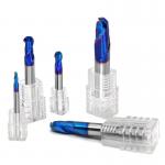 HRC 40 To 68 Tungsten Carbide Ball Nose End Mills Cutters Set ISO for sale