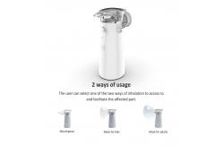 China Modern Design Silent Handheld Portable Nebulizer White With One Button Switch supplier