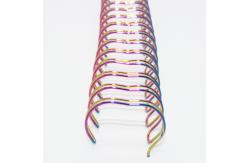 China 180 Sheets 7/8'' Twin Wire Loops Manual Spiral Binding Metal Binding Ring supplier