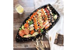 China Recyclable Disposable Plastic Sushi Sashimi Platter supplier