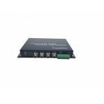 4 Channel CVI/TVI/AHD over Fiber Converter HD 1080p Video Transceiver 0 ~ 80km Distance optical fiber receiver for sale