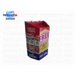 Temporary Cardboard Dump Bins Flat Pakced For Fresh Milk Uncle Tobys for sale