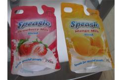 China Logo Customized Foil Pouch Packaging Spout For Milk Packaging supplier