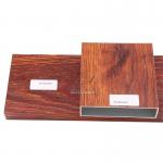 4d Wooden Effect 6063 T5 Square Tube Profile Aluminum Rectangular Tubes for sale