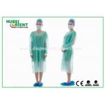 Disposable Protective Sterilized Surgical Gown / Disposable Isolation Gown With Knitted Wrist