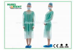 China Disposable Protective Sterilized Surgical Gown / Disposable Isolation Gown With Knitted Wrist supplier