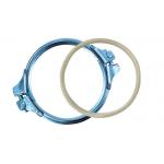 Air System Spiral Pipe Galvanized Pipe Clamp Ventilation Quick Release Locking Rapid Pipe Clamp Dust Hoop Clamps for sale